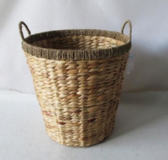 storage basket,laundry basket,fruit basket,made of water hyacinth