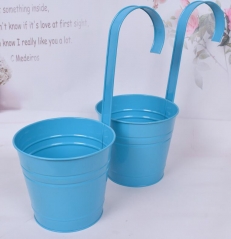 colored metal pot ,garden pot,plant pot,flower pot with detachable handle