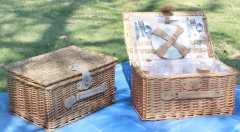 wicker picnic basket set,picnic hamper,wicker hamper,made of full willow