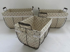 storage basket,wire basket,gift basket,S/3
