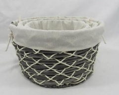 storage basket,gift basket,made of paper rope with metal frame