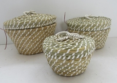 storage basket,fruit basket,made of sea grass,S/3