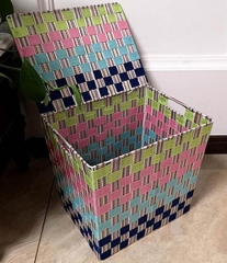 storage basket,laundry basket,PP webbing basket with metal frame