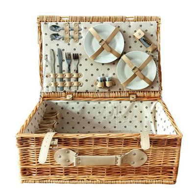 wicker picnic basket set,willow picnic hamper