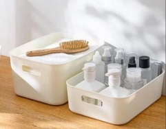 Multi-using plastic storage box storage basket,4 sizes