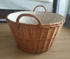 willow large log basket storage basket