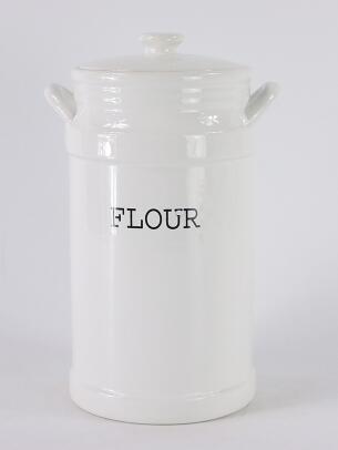 ceramic flour jar cramic storage jar