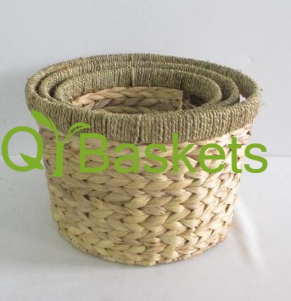 Storage basket gift basket fruit basket made of water hyacinth
