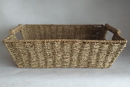 sea grass storage basket gift basket fruit basket