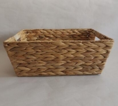hand woven storage basket gift basket made of water hyacinth