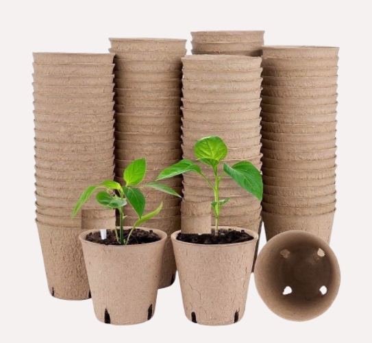 biodegradable plant starting pots nursery pot for flower vegetable tomato saplings & herb seed germination