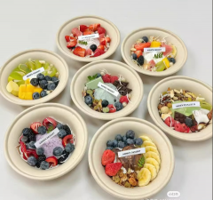 disposable yoghurt bowl bagasse biodegradable bowl