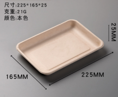 disposable plate bagasse biodegradable tray