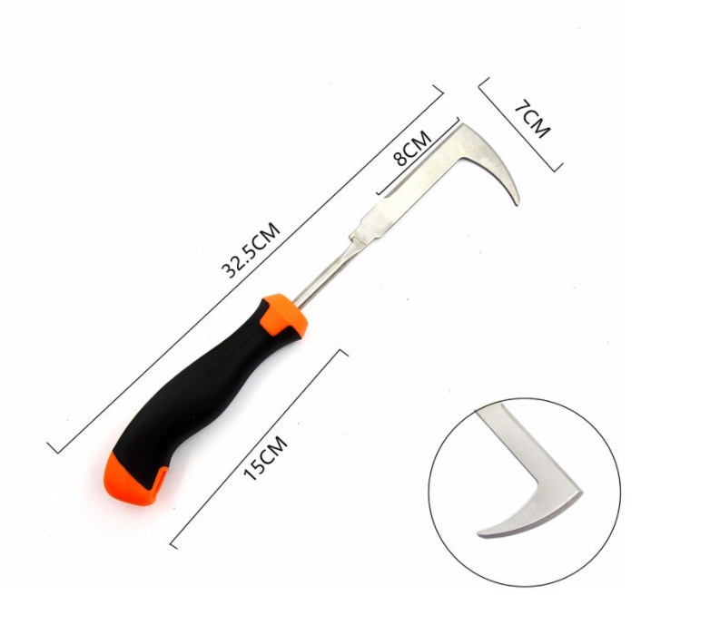 L-shaped crack weeder crevice weeding digger tool