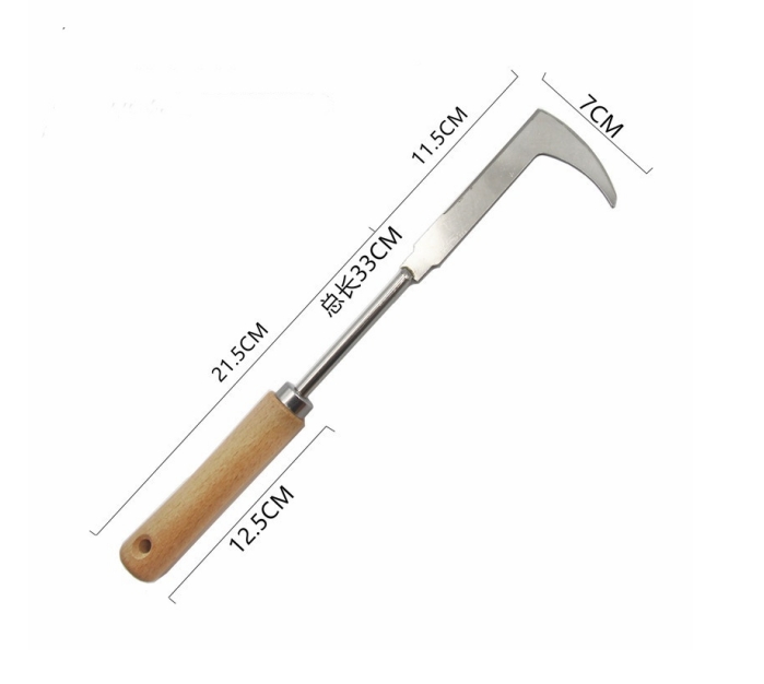 L-shaped crack weeder crevice weeding digger tool