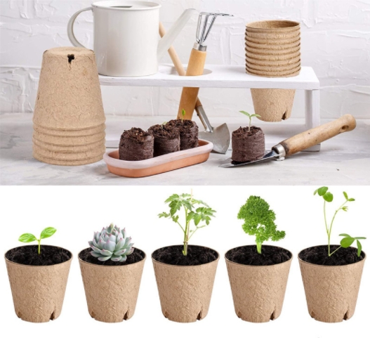 biodegradable plant starting pots nursery pot for flower vegetable tomato saplings & herb seed germination