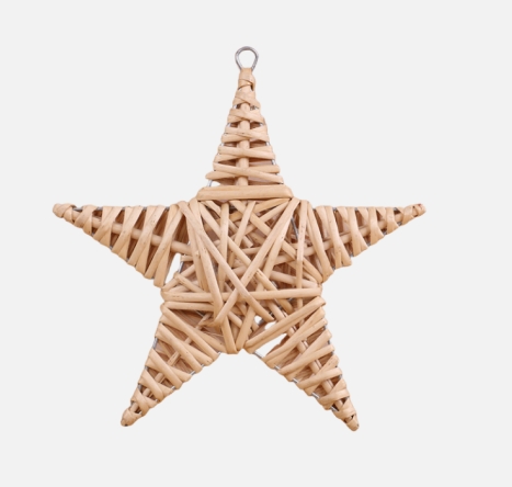 hand woven wicker Christmas decoration